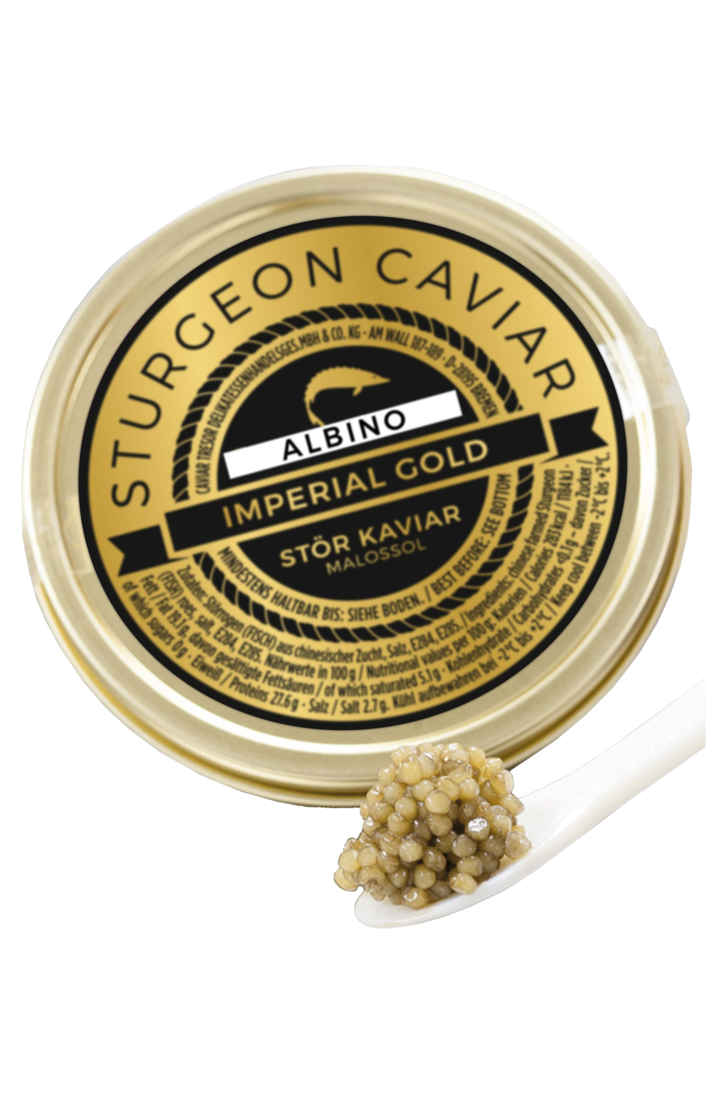 Imported Caviar-- Beluga and Golden Sturgeon (1 ounce) – Wagshal's