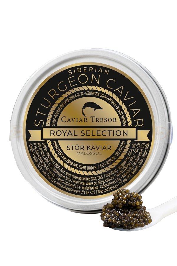Chin. Imperial v. sibirischen Stör Kaviar