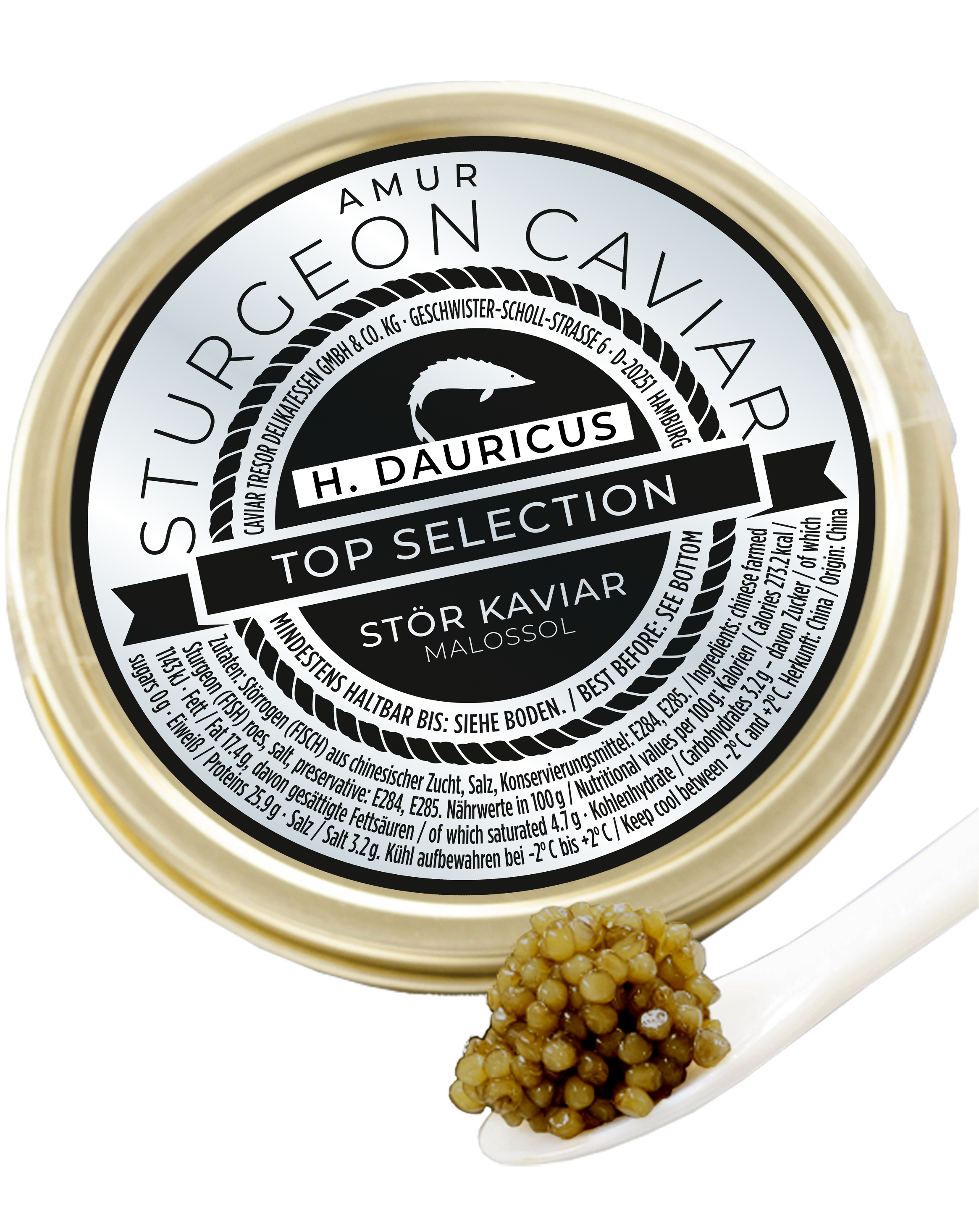 Chin. Kaluga Imperial ( v. Huso Dauricus Stör)