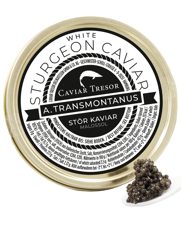 Italienischer Transmontanus (v. weißen Stör) Kaviar