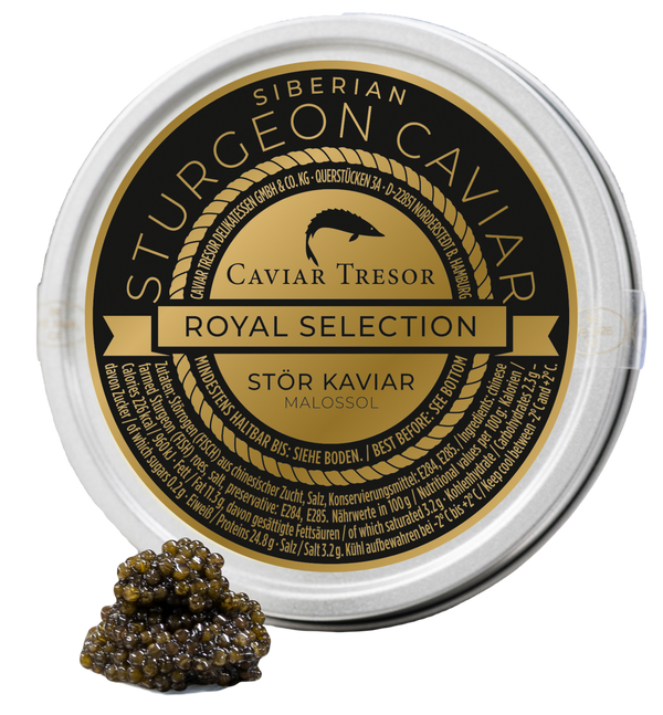 Chin. Imperial v. sibirischen Stör Kaviar
